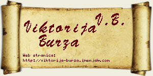 Viktorija Burza vizit kartica